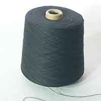 Lace Weight Organic Cotton Yarn 10/2 - Obsidian